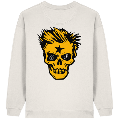 Golden Skull Dreams - Sweat-shirt oversize bio pour femme