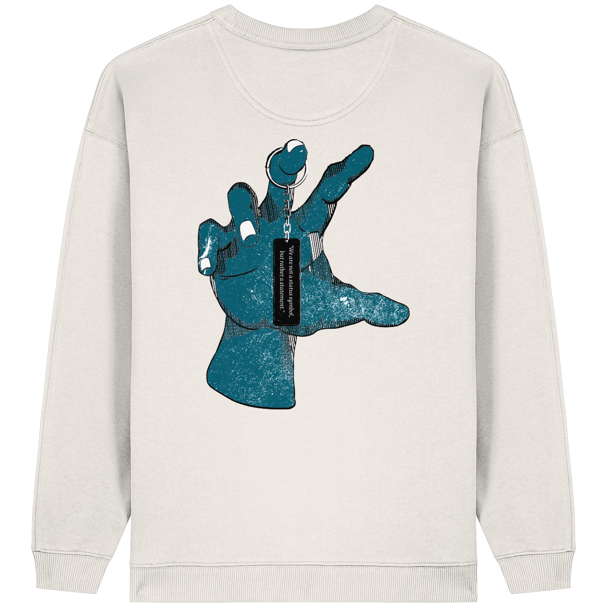 Statement Hand - Sweat-shirt oversize bio pour femme