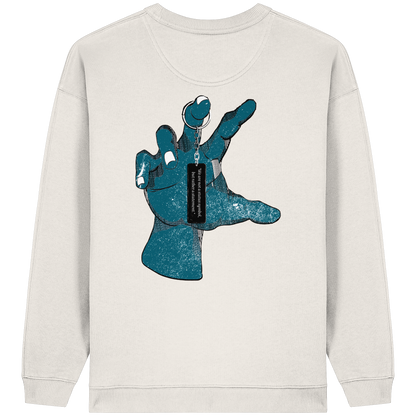 Statement Hand - Sweat-shirt oversize bio pour femme