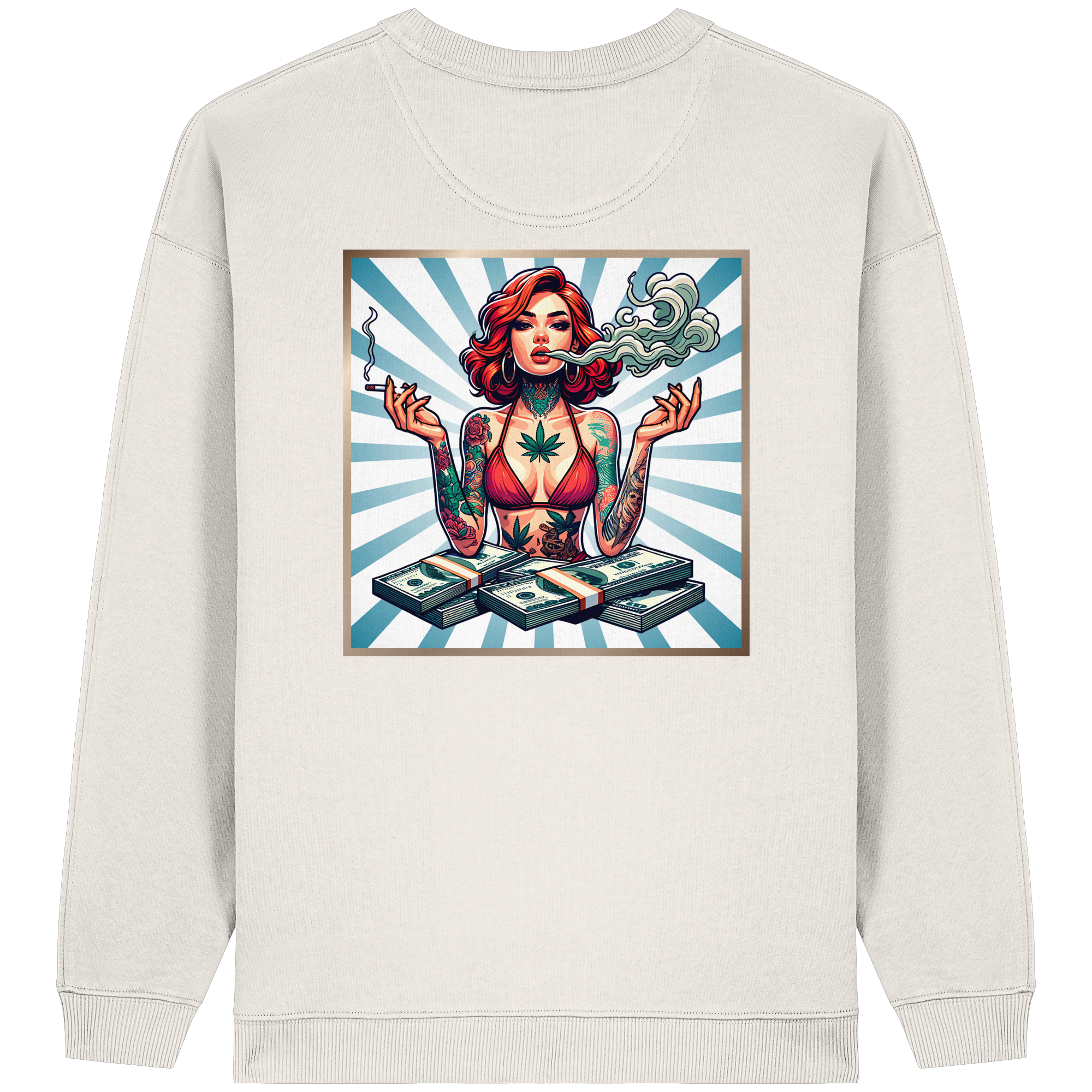 Rebel Rich - Sweat-shirt oversize bio pour femme