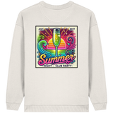 Ambiance fête d'été - Sweat-shirt oversize bio pour femme