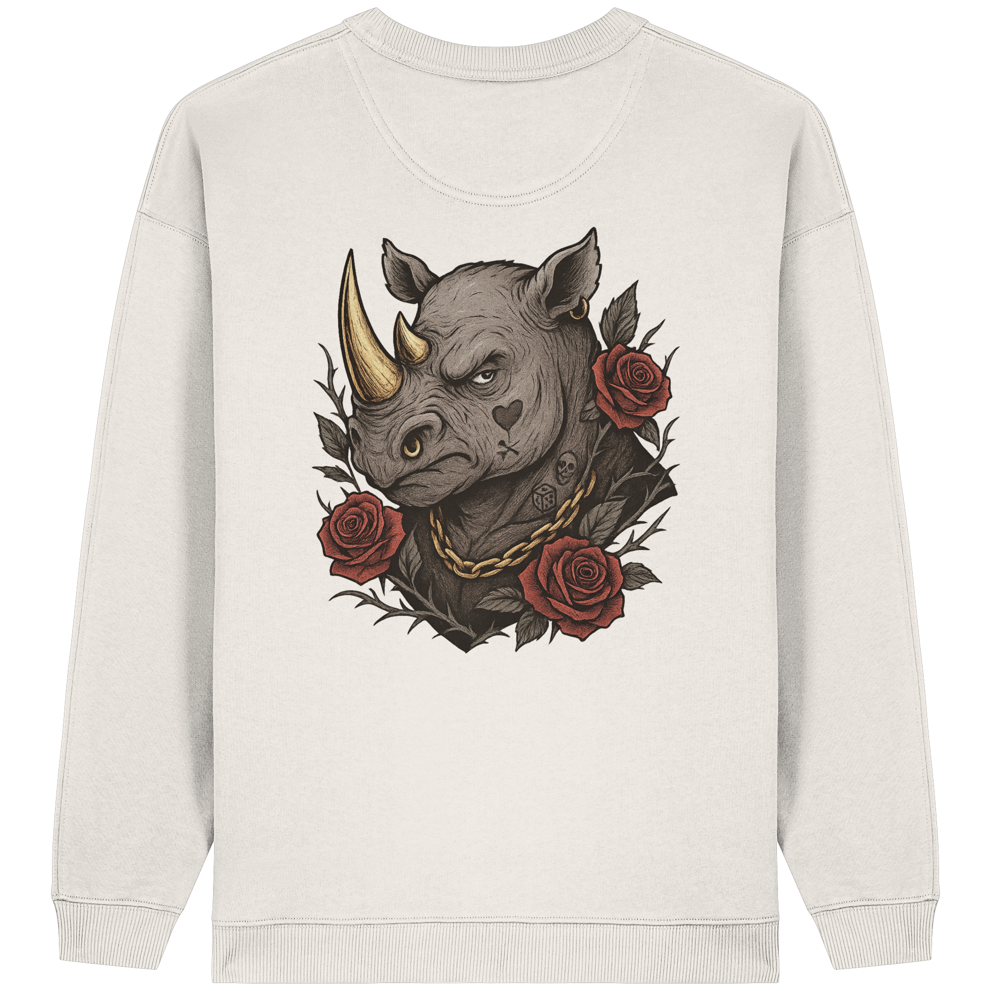 Inked Rhino - Womens Organic Oversized Sweatshirt