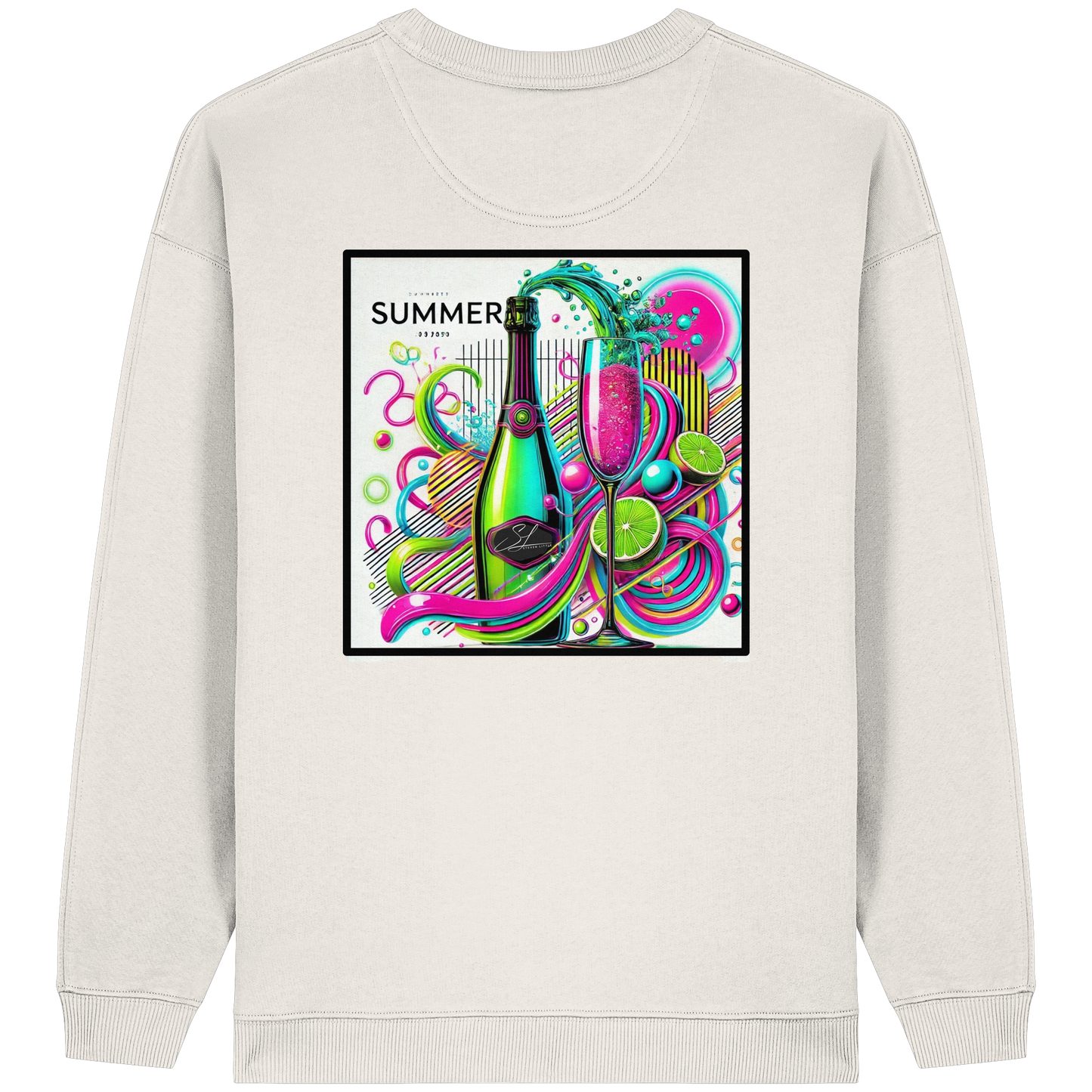 Neon Fresh - Womens Organic Oversized Sweatshirt