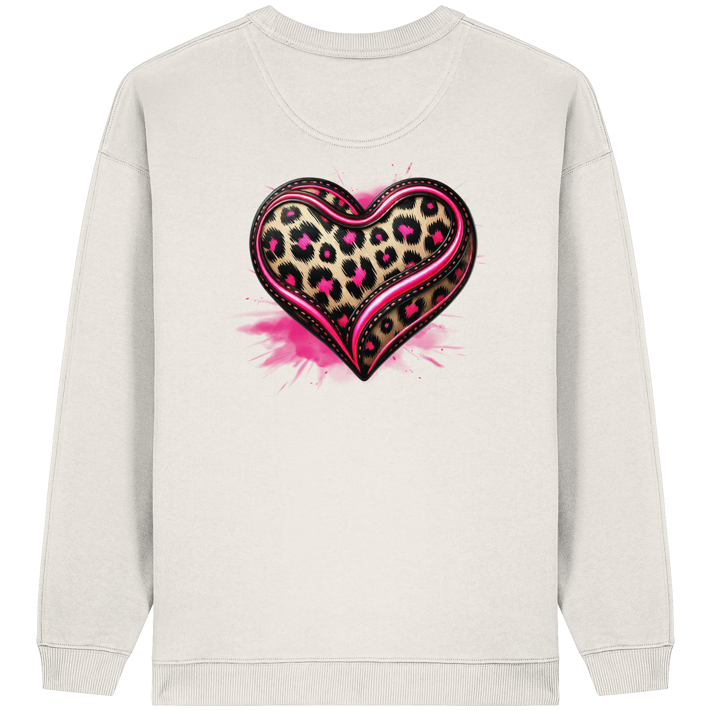 Wild Heart - Womens Organic Oversized Sweatshirt