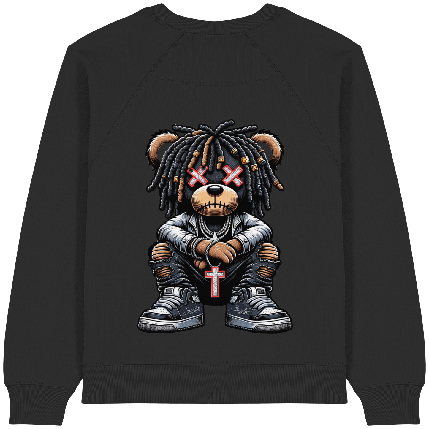 Badass Teddy - Womens Organic Sweatshirt