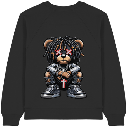 Badass Teddy - Womens Organic Sweatshirt