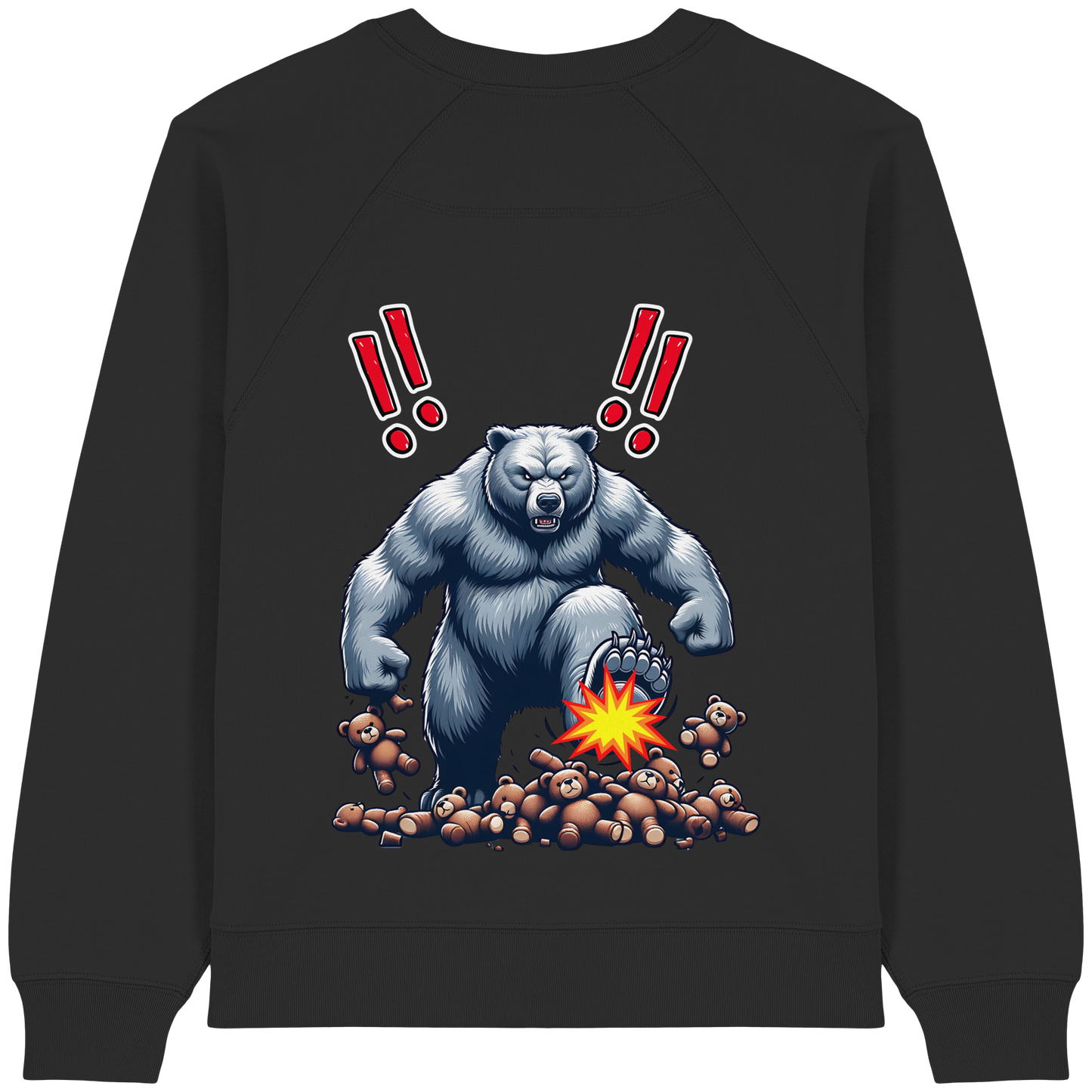 Teddy Terror - Womens Organic Sweatshirt