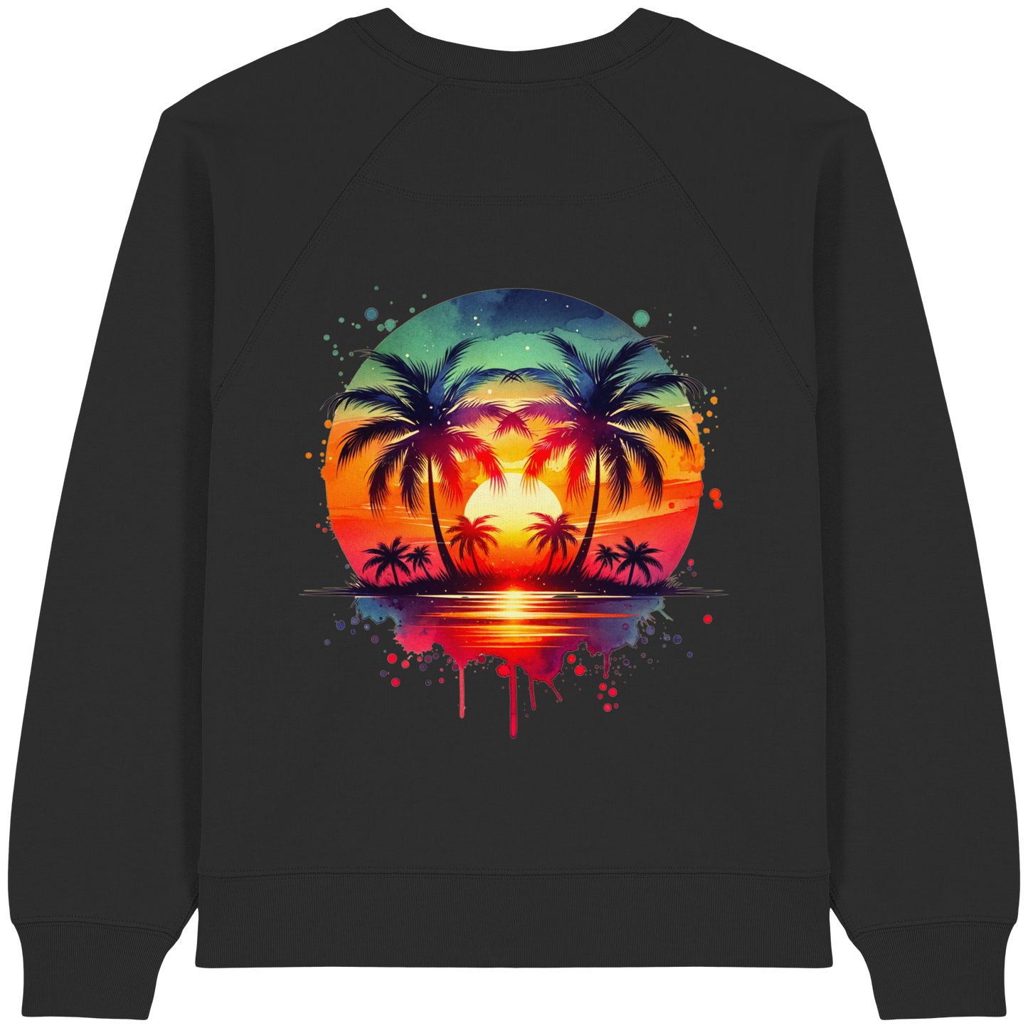 Tropical Sunset - Womens Organic Sweatshirt