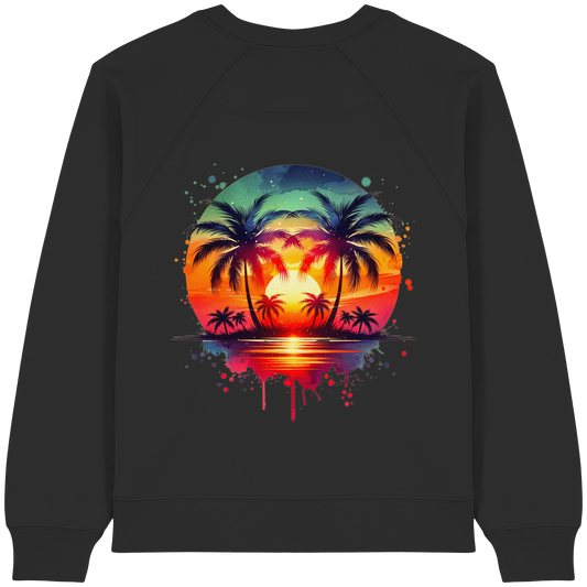 Tropical Sunset - Womens Organic Sweatshirt