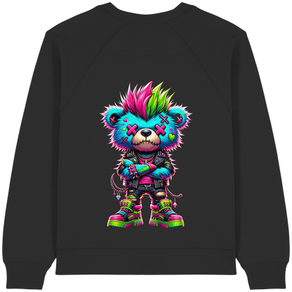 Punk Neon Teddy - Womens Organic Sweatshirt