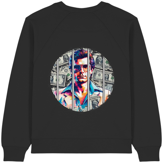Money Maker - Womens Organic Raglan Sweatshirt