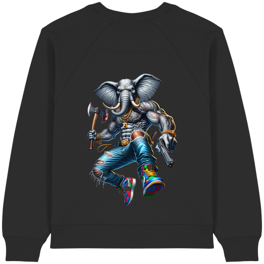 Elephant Warrior - Womens Organic Sweatshirt