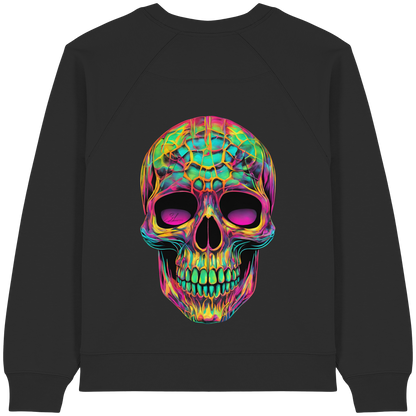 Psychedelic Skull - Womens Organic Sweatshirt
