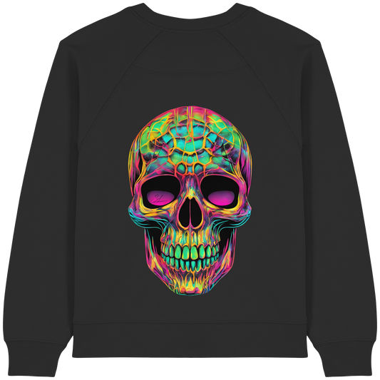 Psychedelic Skull - Womens Organic Sweatshirt