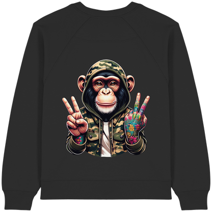 Jungle Ink Monkey - Womens Organic Sweatshirt