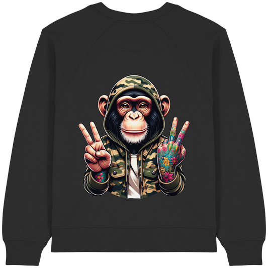 Jungle Ink Monkey - Womens Organic Sweatshirt