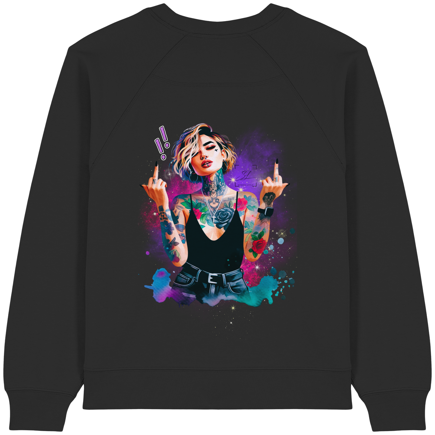 Rebel Rose - Womens Organic Sweatshirt