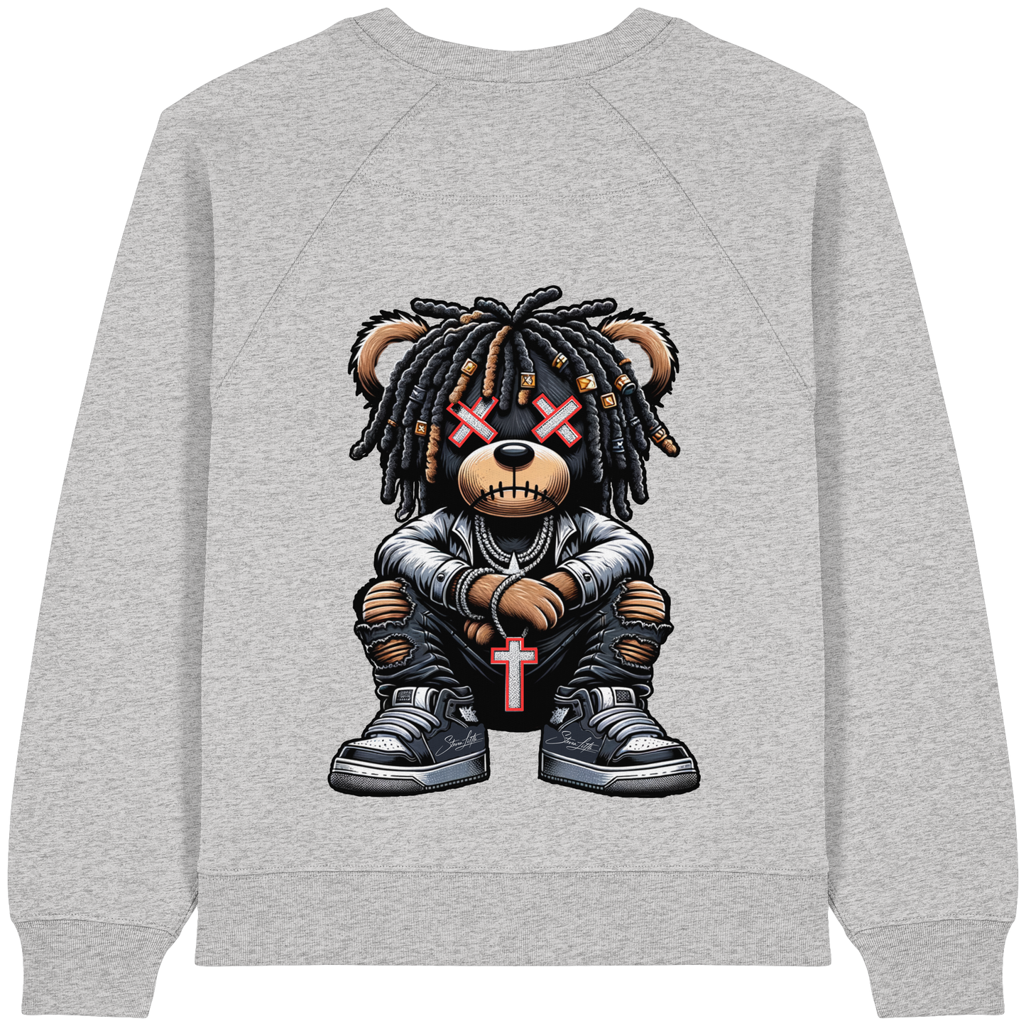 Badass Teddy - Womens Organic Sweatshirt