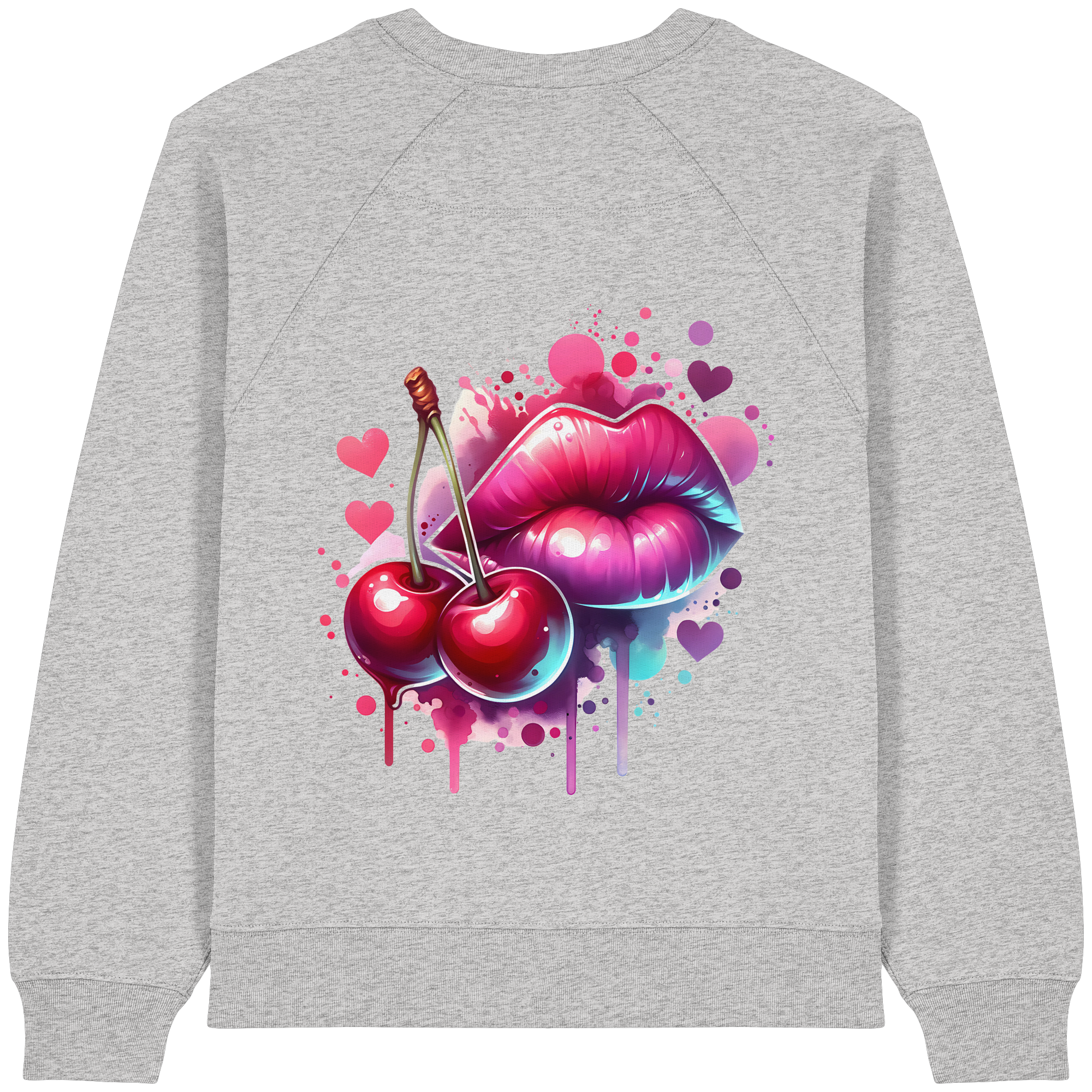 Cherry Kisses - Womens Organic Sweatshirt