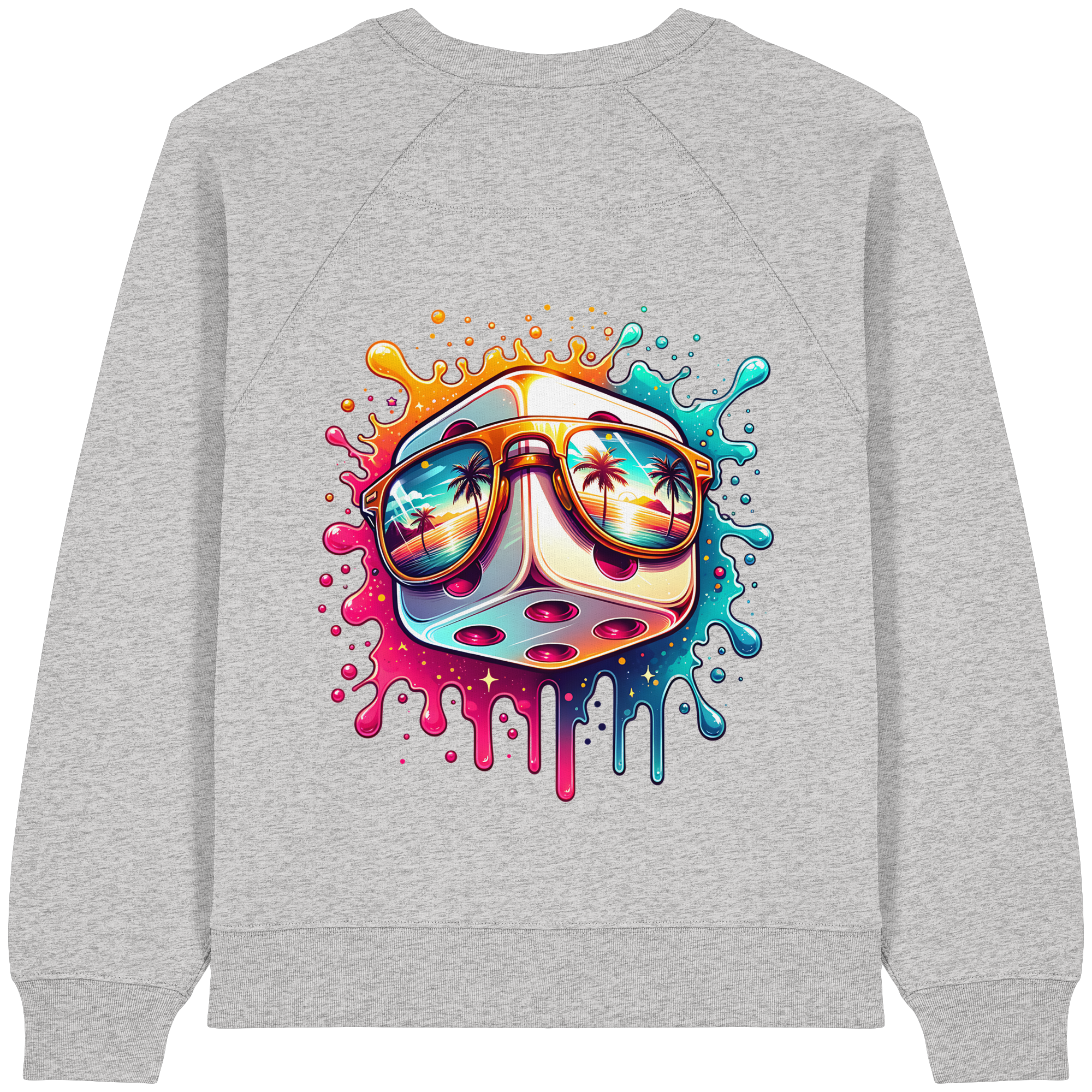 Sunset Vibes Dice - Womens Organic Sweatshirt