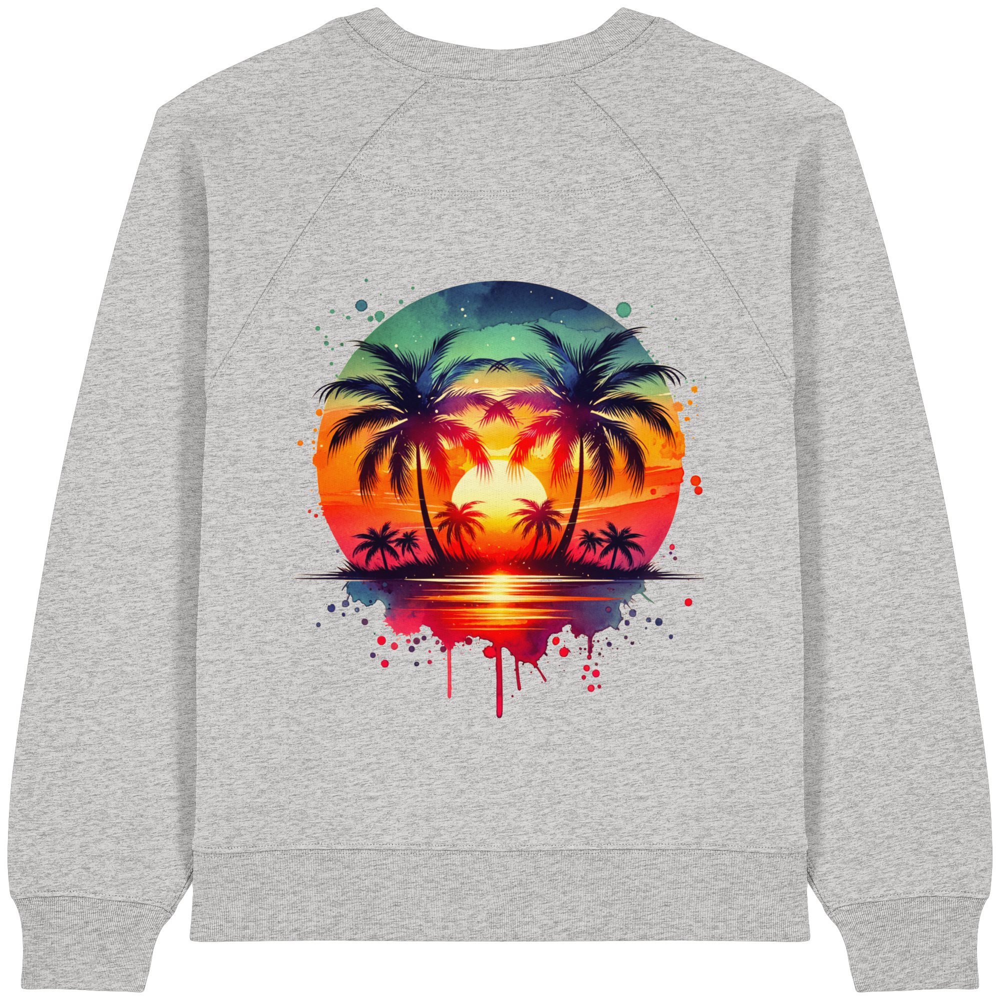 Tropical Sunset - Womens Organic Sweatshirt