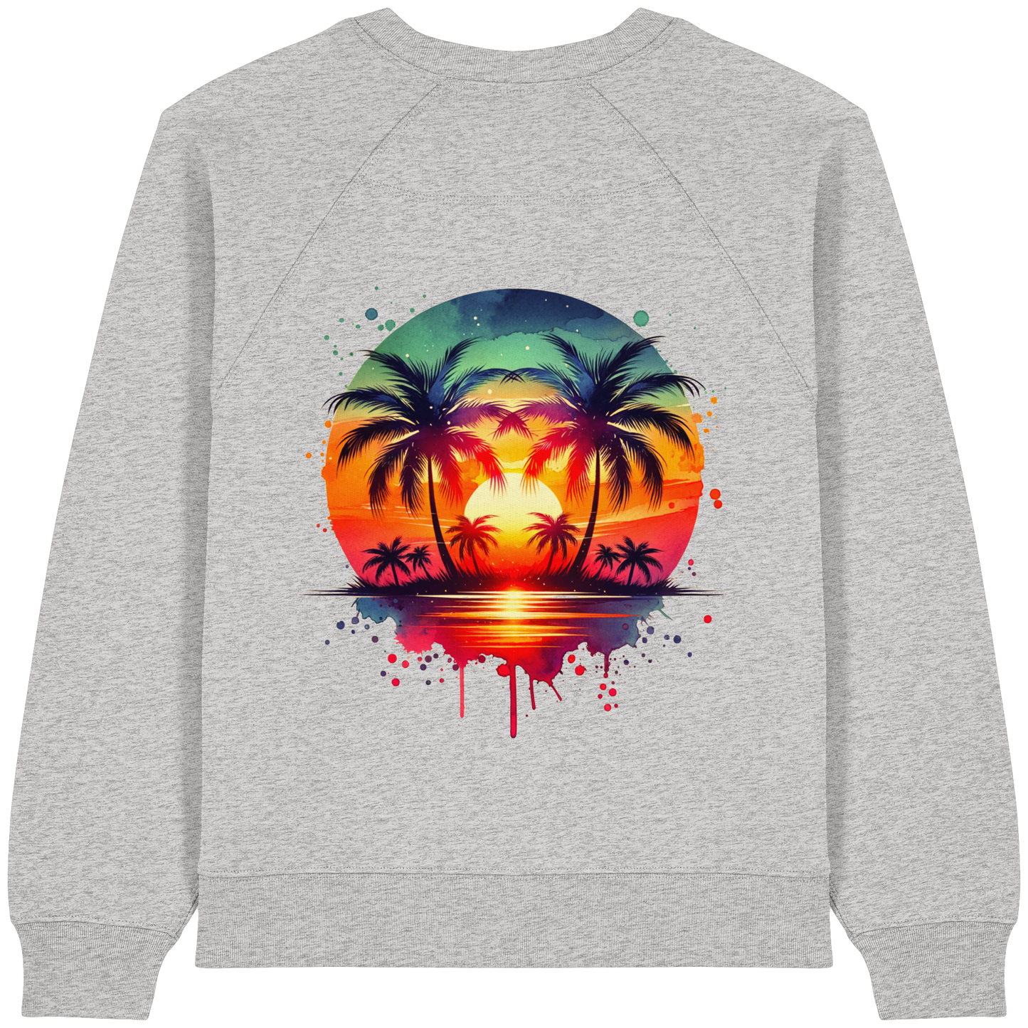Tropical Sunset - Womens Organic Sweatshirt