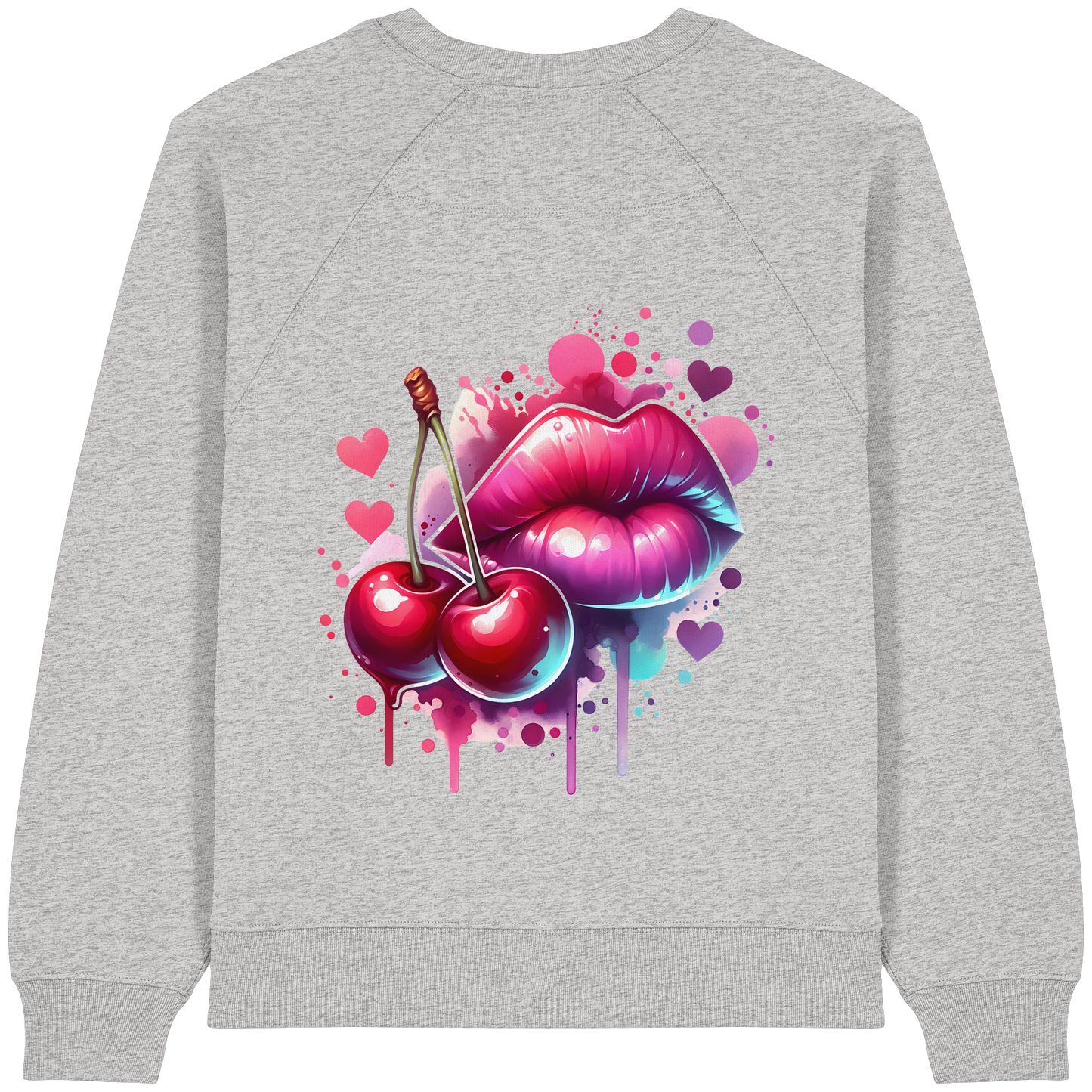Cherry Kiss - Womens Organic Sweatshirt
