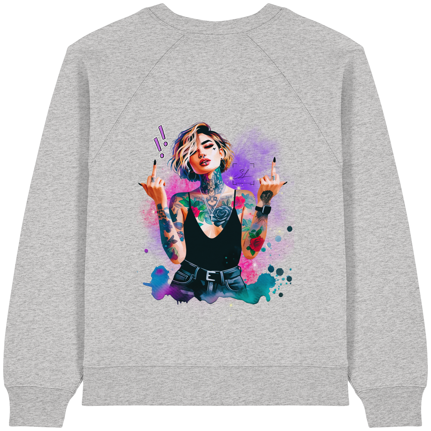 Rebel Rose - Womens Organic Sweatshirt