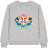 Tropical Sunset Glasses - Womens Organic Sweatshirt