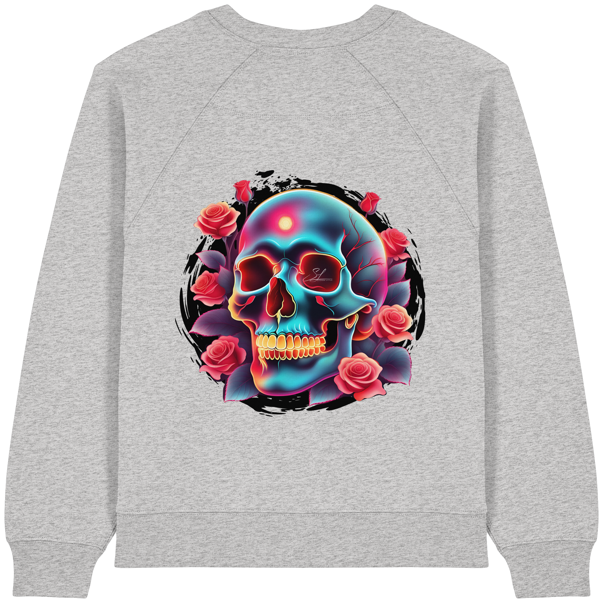 Sweat-shirt bio pour femme Glow Skull
