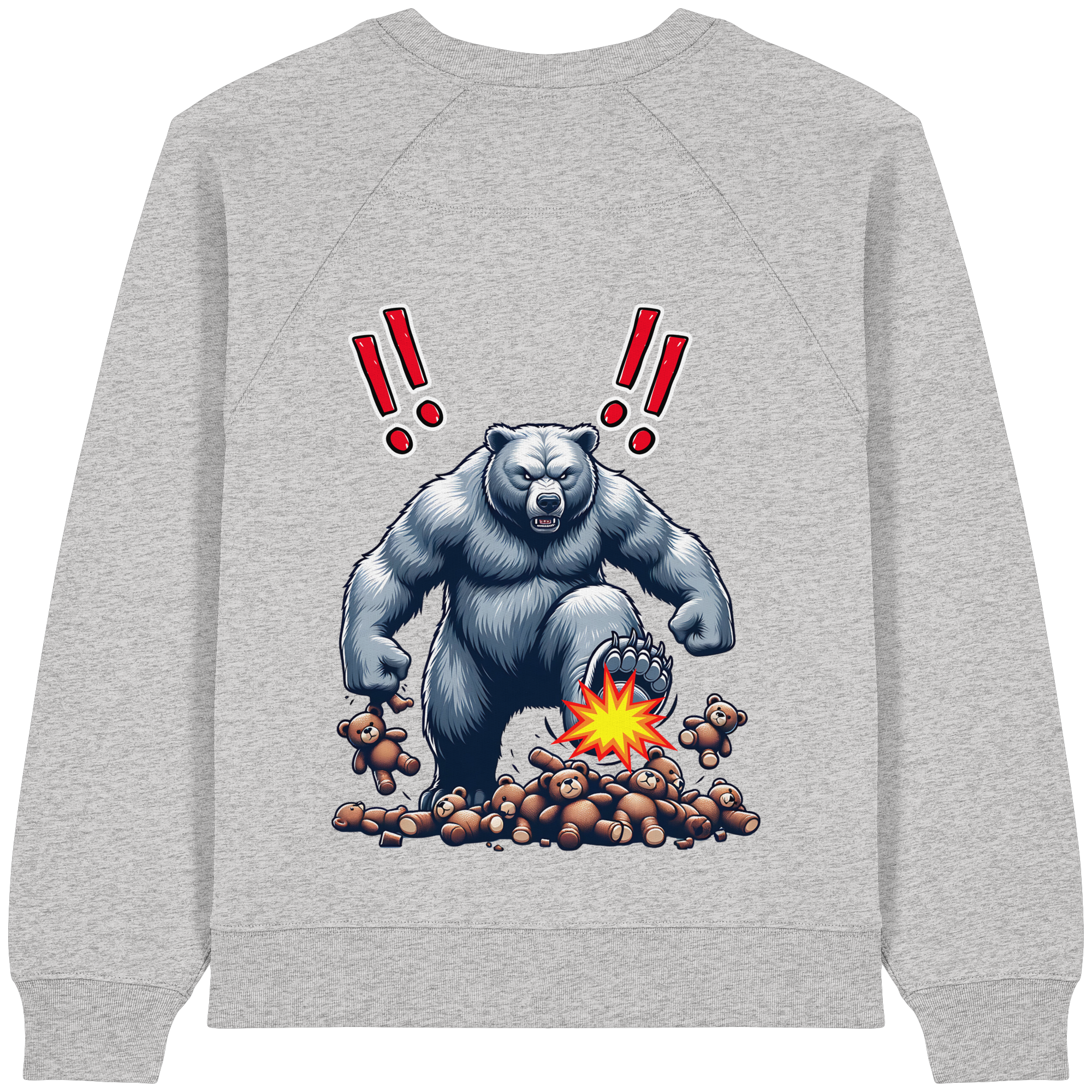 Teddy Terror - Womens Organic Sweatshirt