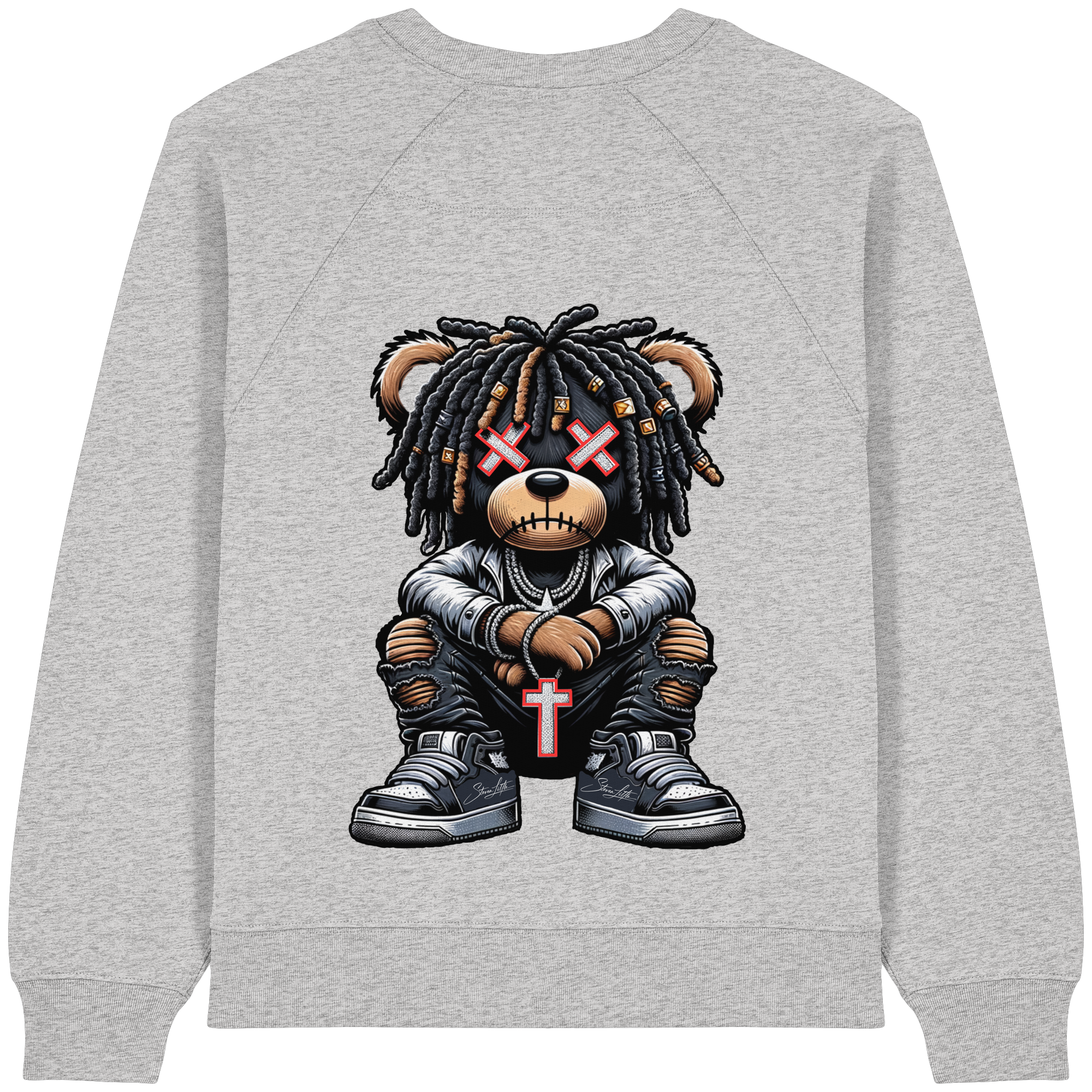 Bad Ass Teddy - Womens Organic Sweatshirt
