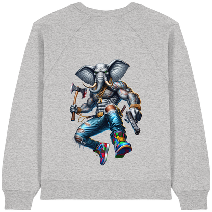 Street King Elefant - Womens Organic Sweatshirt