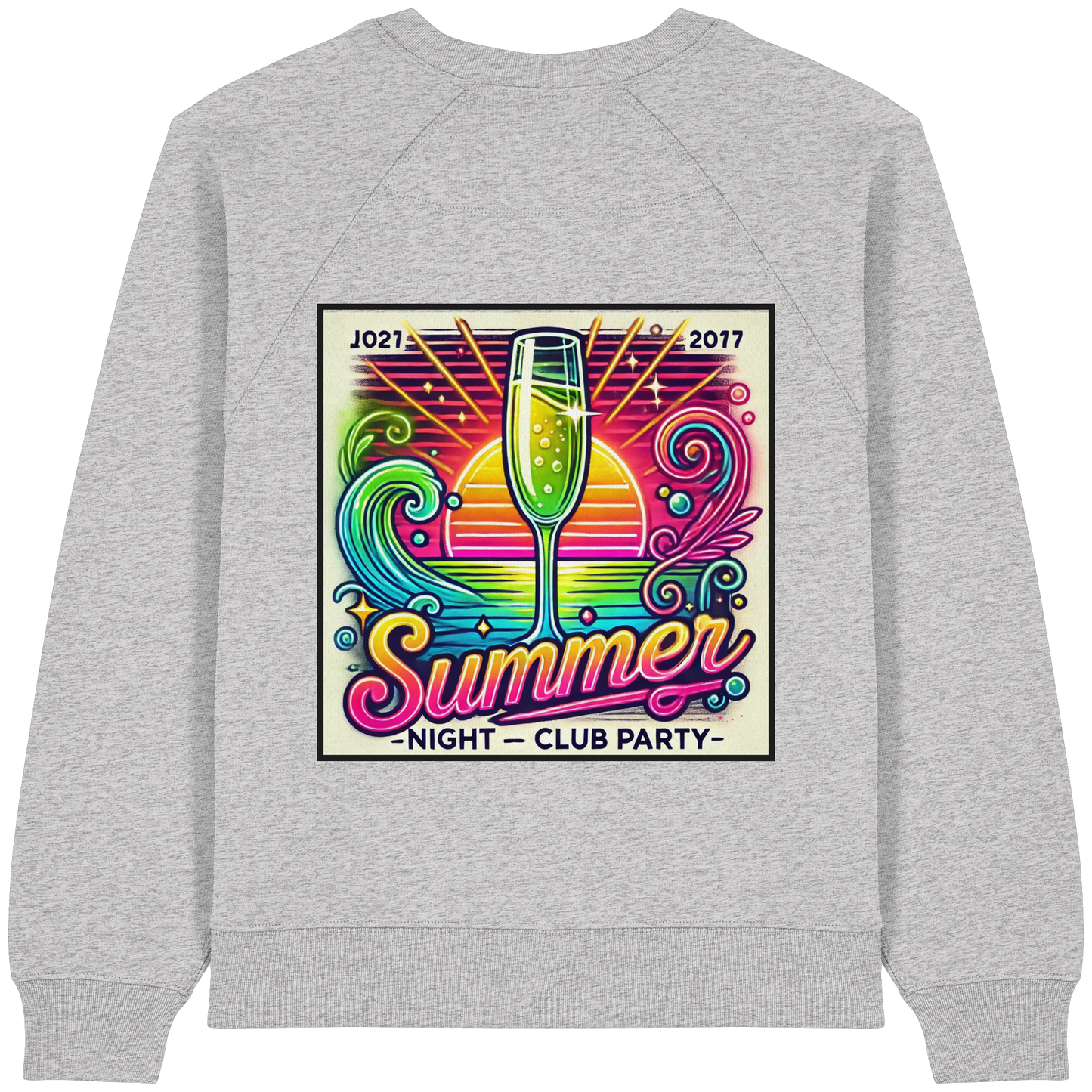 Summer Party Vibes - Womens Organic Sweatshirt