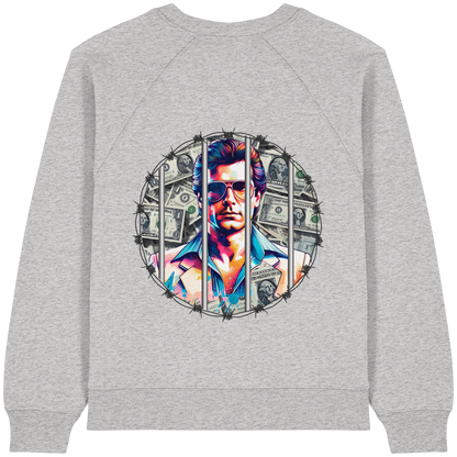 Money Maker - Womens Organic Raglan Sweatshirt