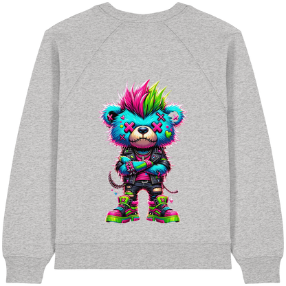 Punk Neon Teddy - Womens Organic Sweatshirt