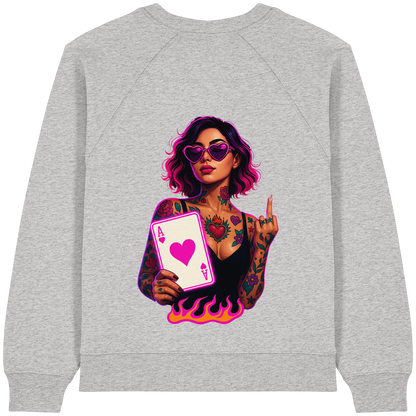 Queen of Hearts - Womens Organic Sweatshirt