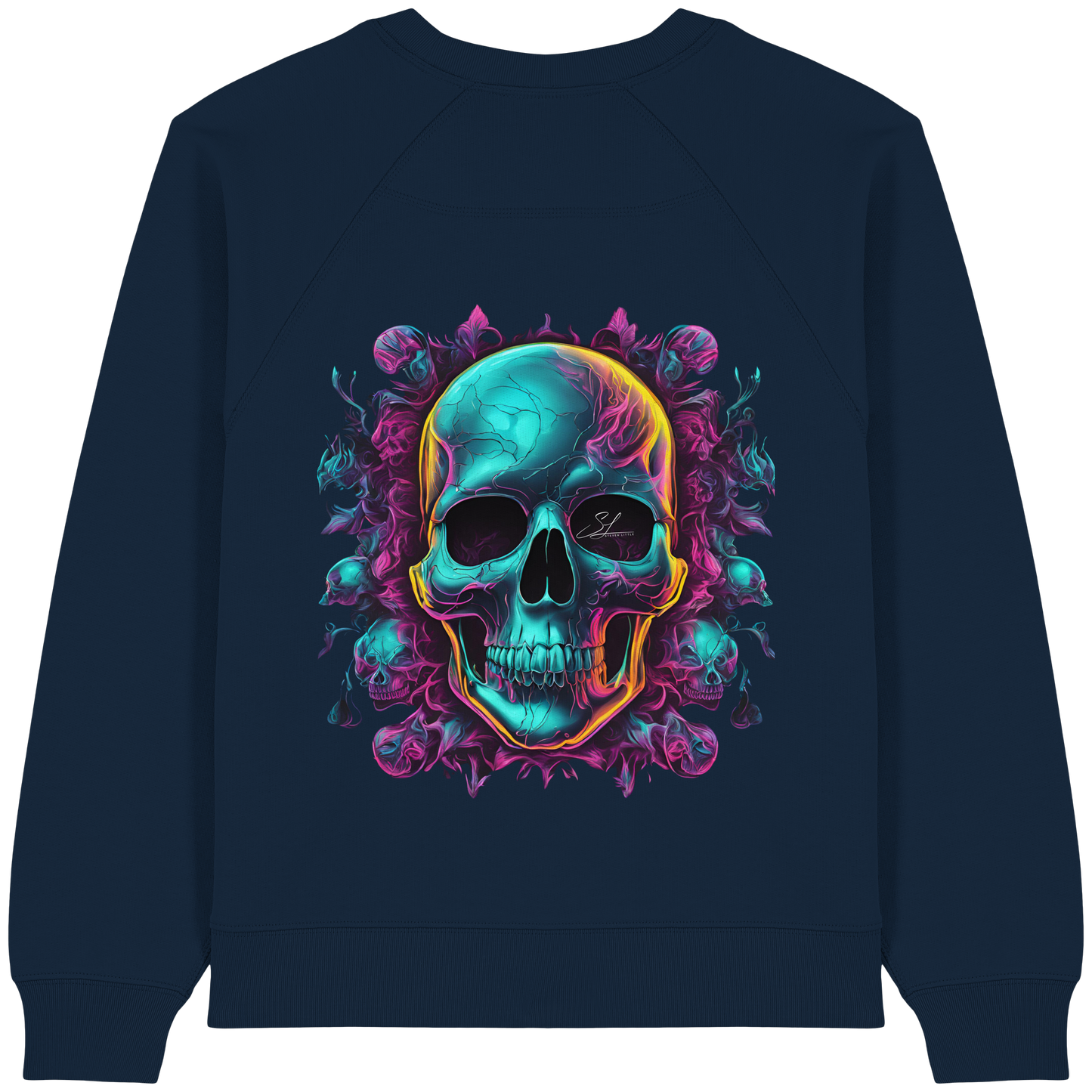 Sweat-shirt bio pour femme Motif crâne galactique