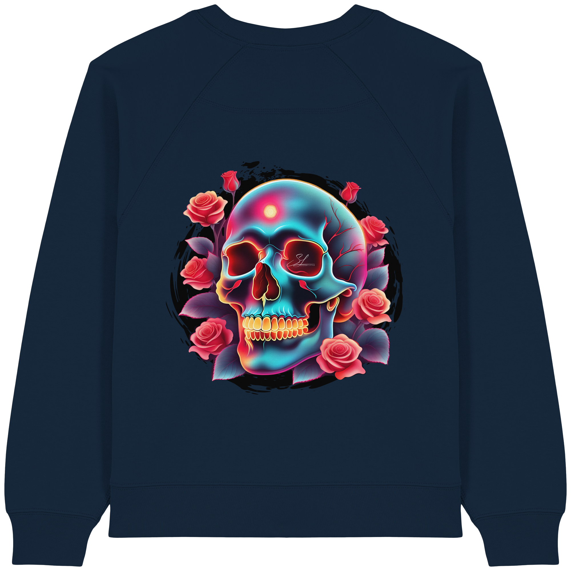 Sweat-shirt bio pour femme Glow Skull