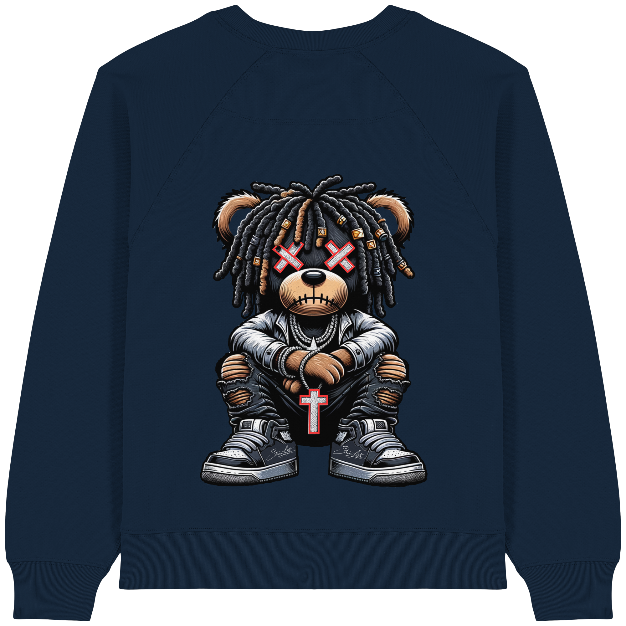 Bad Ass Teddy - Womens Organic Sweatshirt