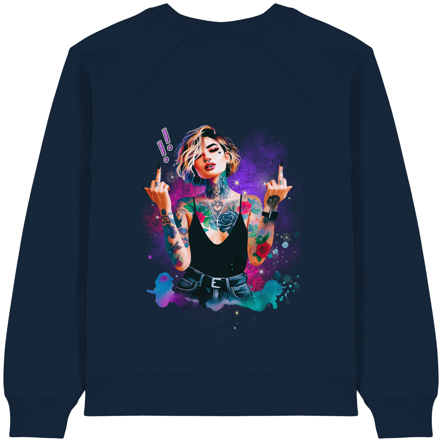 Rebel Rose - Womens Organic Sweatshirt