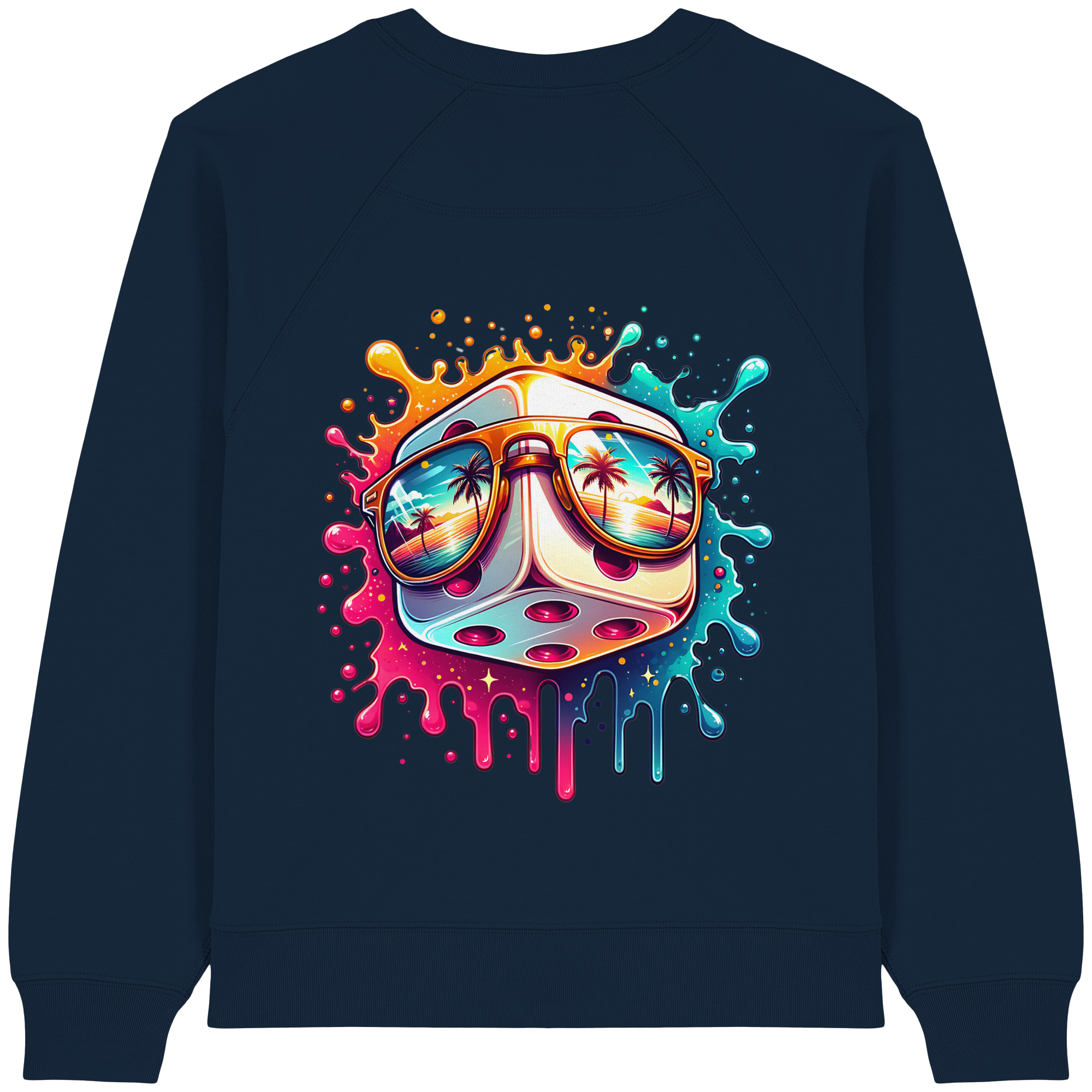 Sunset Vibes Dice - Womens Organic Sweatshirt
