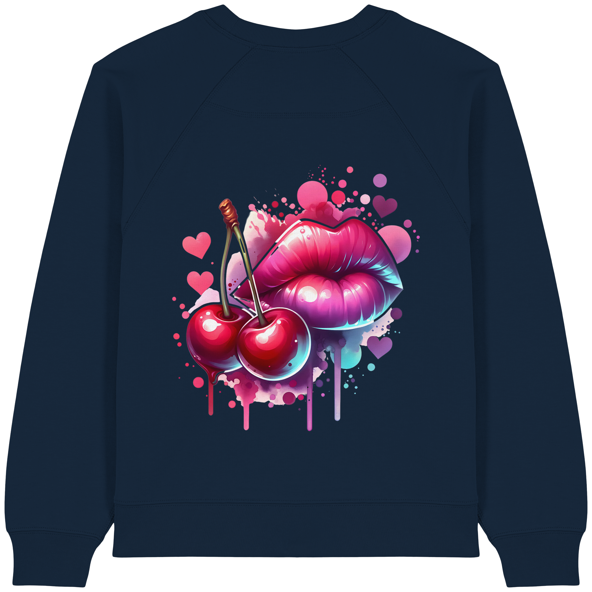 Cherry Kisses - Womens Organic Sweatshirt