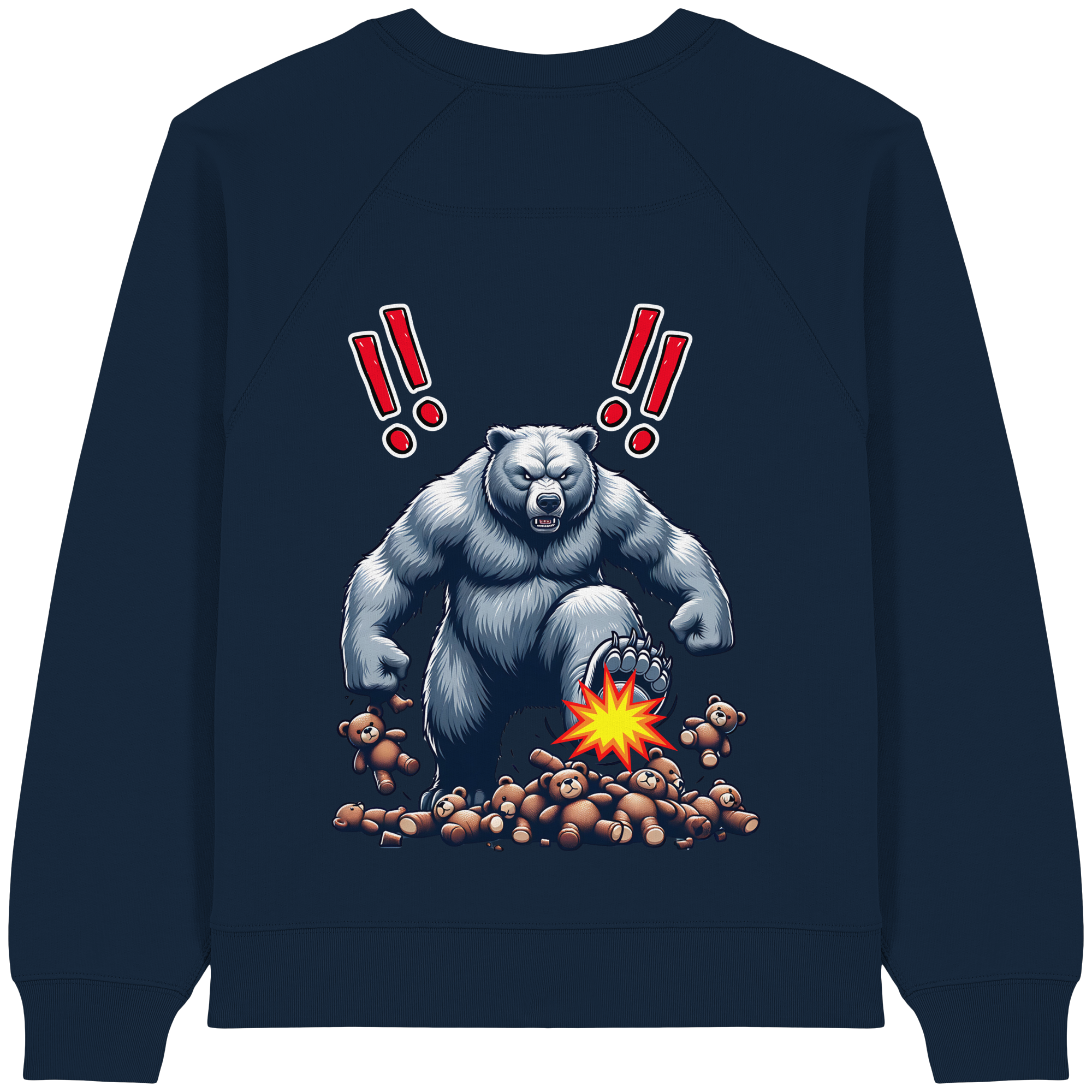 Teddy Terror - Womens Organic Sweatshirt