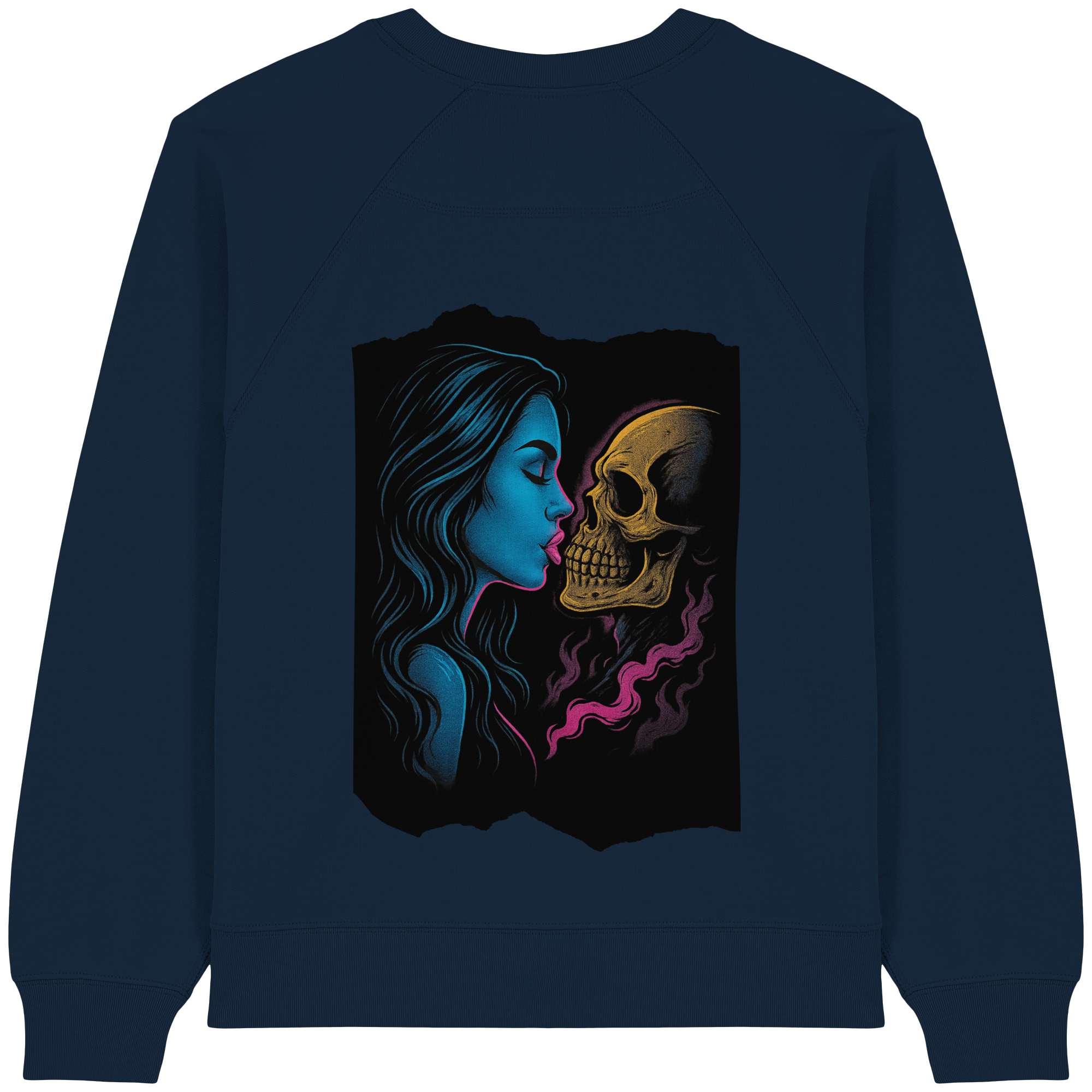 Kissing Skull - Womens Organic Sweatshirt