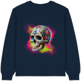 Sweat-shirt bio pour femme Motif tête de mort florale
