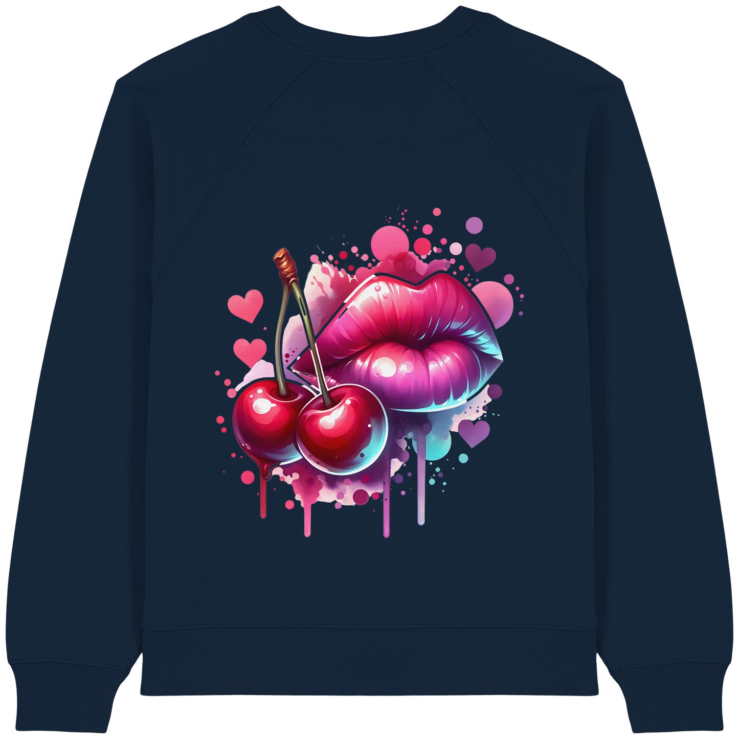 Cherry Kiss - Womens Organic Sweatshirt