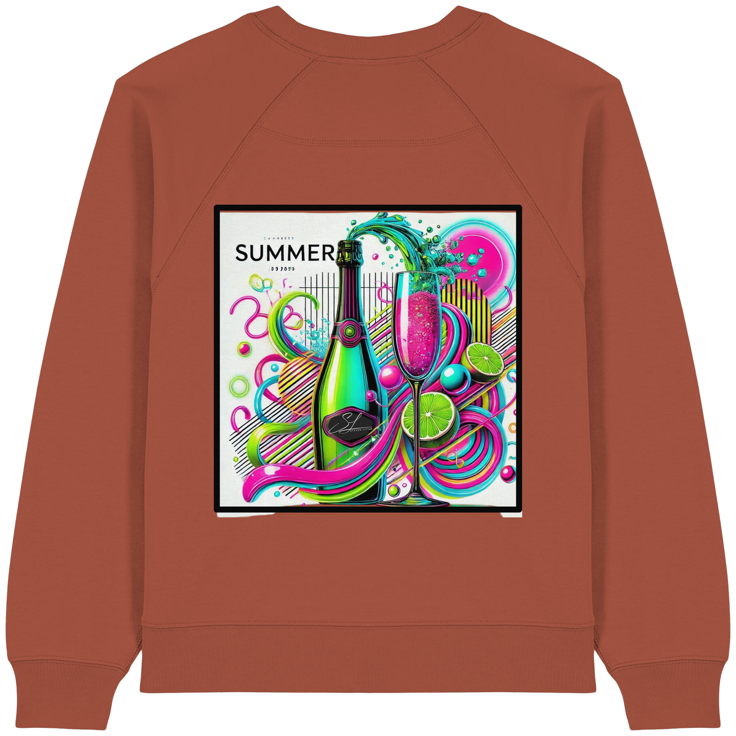 Neon Fresh - Womens Organic Sweatshirt