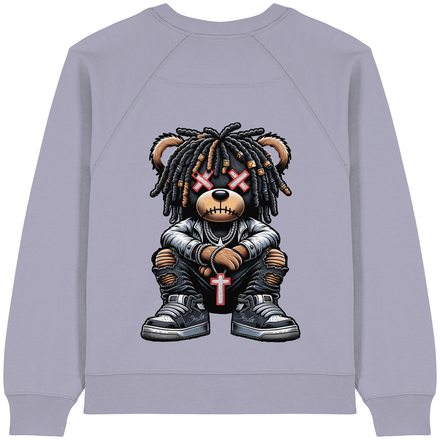 Badass Teddy - Womens Organic Sweatshirt