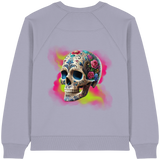 Sweat-shirt bio pour femme Motif tête de mort florale